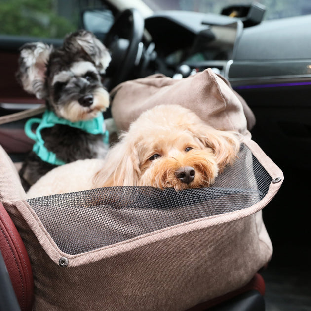 Puff Guard Dog Car Seat - Pink