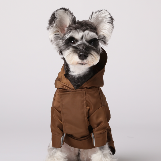 Tribeca adjustable velcro raincoat -  Choco