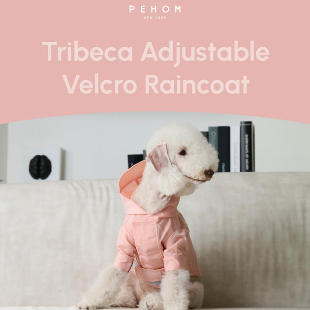 Tribeca adjustable velcro raincoat - Light Pink