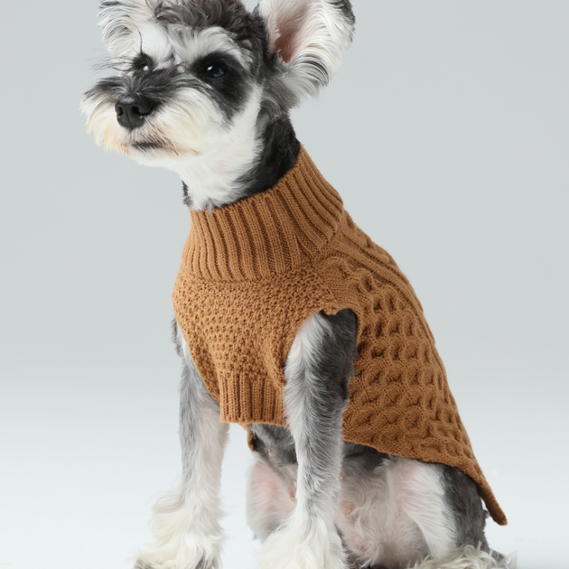 Pet Sweater Vest - Toffee Orange