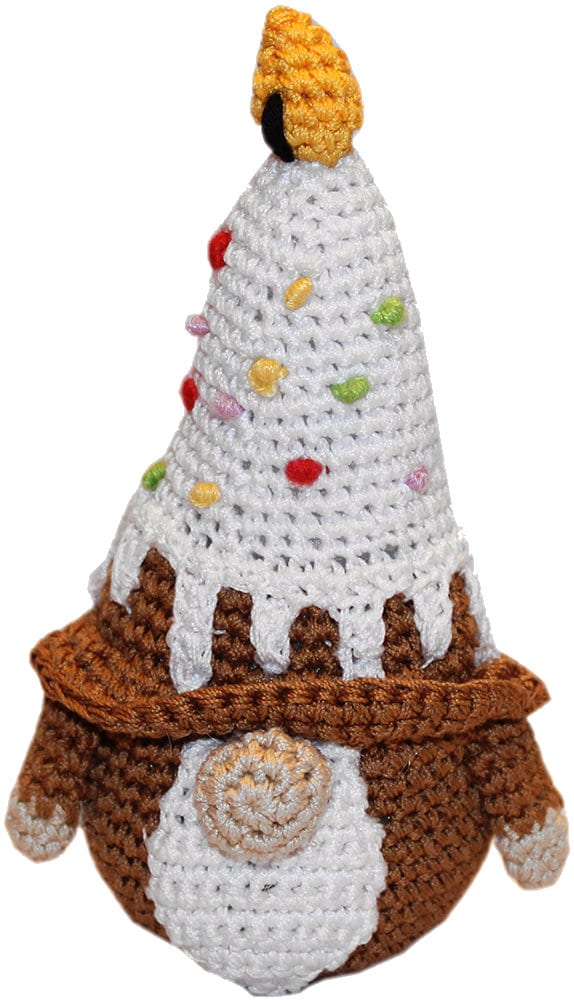 Knit Knacks Organic Cotton Pet & Dog Toys, "Happy Birthday"